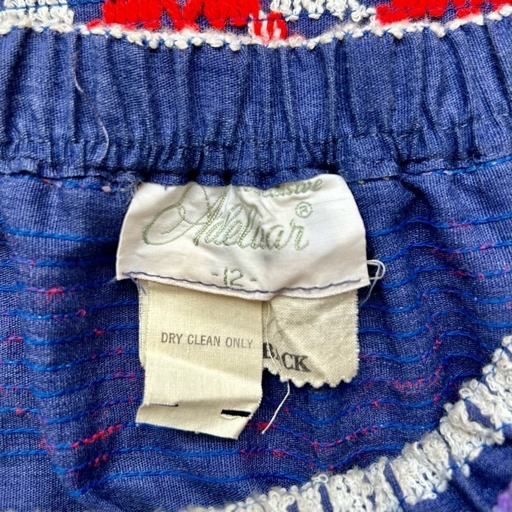 Vintage 70s 1970s Adelaar Embroidered Crochet Embellished Maxi Skirt Size Small - Picture 6 of 6